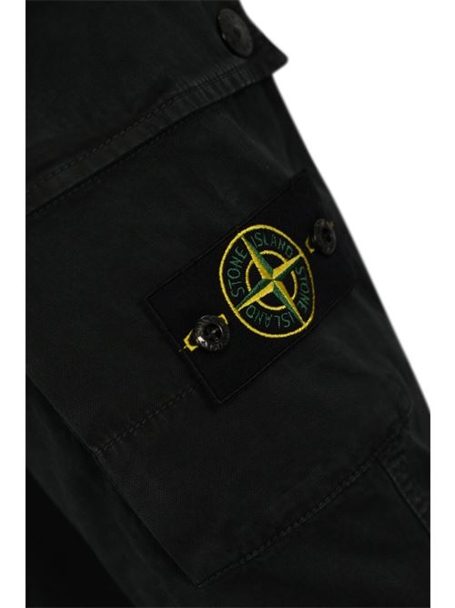 Pantalone cargo 301L1 in twill black STONE ISLAND | 8115301L1V0129